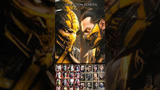 Scorpion Selection Screen Evolution in Mk9 , MkX , Mk11 and Mk1 Khaos Reigns #mortalkombat1havik