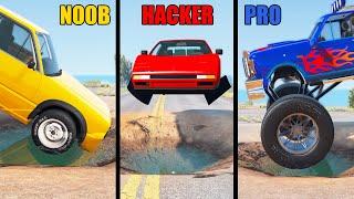 NOOB vs PRO vs HACKER #45 - Beamng drive