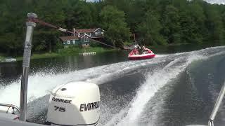 Ryan McCleary and Garry's water tubing