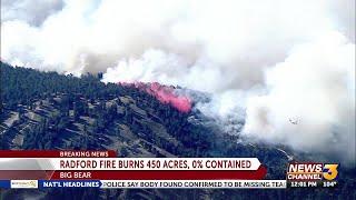 Radford Fire near Big Bear burns 450 acres