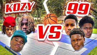 KOZY MAFIA VS 99 NATION 5V5 BASKETBALL! IT GOT HEATED