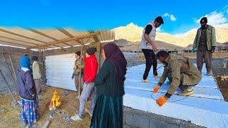 ️️Building a Cozy Home: Amir and Family Install Fibre Beams for Winter Warmth