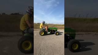 Race JOHN DEERE Lawn Mower !? #johndeere #lawnmower #mower #racemower #automobile #cars