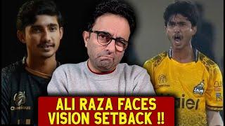 Ali Raza faces an eye condition affecting his floodlight vision. He'll assessed via Shaheens setup