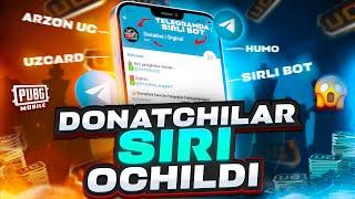 ARZON UC OLISH SIRI | UC DONATCHILAR SIRI OCHILDI | TELEGRAMDA SIRLI BOT