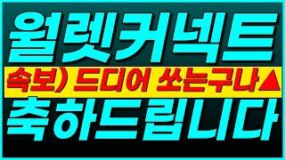 월렛커넥트, [긴급] "고생 끝났네요"→매집 신호 제대로 떴습니다 왜냐면요