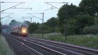 UK - 94mph Deltic on ECML - The Elizabethan 11/6/13