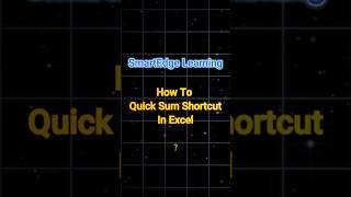 The EASIEST Way to Get Quick Auto Sum in Excel #tricks #tips