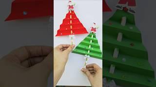 Easy Christmas tree activity for kids #papercraft #youtubeshorts #christmas #craftchutney2 #decor