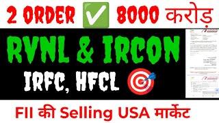RVNL Target  RVNL Share Latest News | IRFC Share Latest News, Ircon share latest news, hfcl share