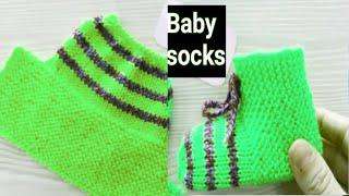 Easy Knitting Baby Booties , Shoes | Baby Socks Knitting | Woolen Socks, woolen socks|