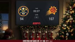 Denver Nuggets @ Phoenix Suns | NBA on ESPN Live Christmas Day Scoreboard