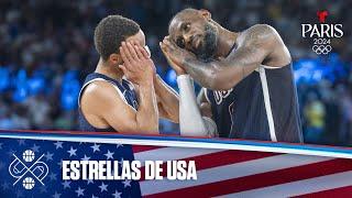 Mejores jugadas de LeBron James, Stephen Curry y el resto del Team USA | Juegos Olímpicos París 2024