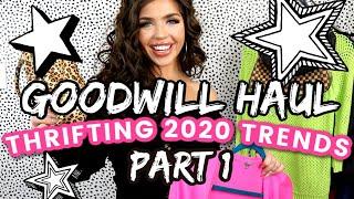 GOODWILL HAUL 2020 | THRIFTING HAUL | Thrifting 2020 Trends Part 1