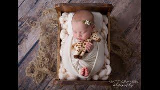 Los Angeles Newborn Photographer | Felt Prop + Baby Bed w/BTS video + Final shot