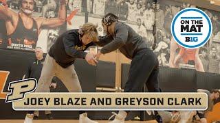 Spotlighting Joey Blaze and Greyson Clark | Purdue Wrestling | On The Mat