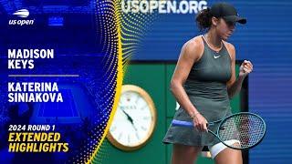 Madison Keys vs. Katerina Siniakova Extended Highlights | 2024 US Open Round 1