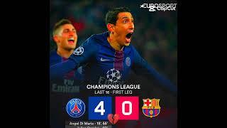 psg vs Barcelona first leg  second leg