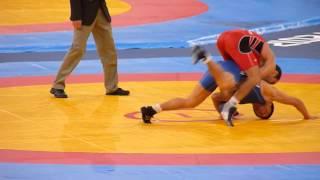 Daniyar Kobonov( Kyrgyzstan)- Arsen Julfalakyan ( Armenia). Men's 74Kg Greco-Roman wrestling