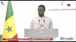 Urgent : Le President Bassirou Diomaye Faye s'adresse á la nation...