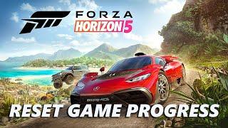 How To Reset Game Progress On Forza Horizon 5 - Xbox