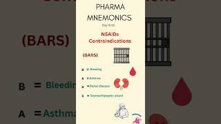 Pharma mnemonics Day9/15 Nsaids contraindications #youtubeshorts #nsaids #nsaid #pharmacology
