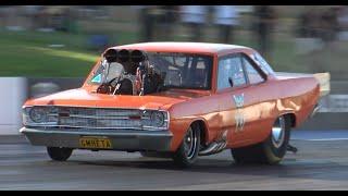 Adam Nicholls 69 Dodge Dart V8TV licensing run at Street Outlaws Aust -v- US Perth Motorplex 24.2.23