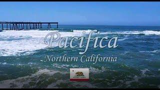 Pacifica, CA coastline by drone