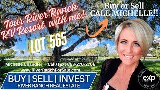 LOT 565 Waterfront Deeded RV Lot at River Ranch RV Resort!  Call Michelle 727-432-2776