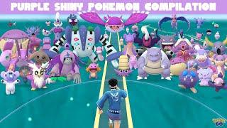 Trainer Catches Every Purple Shiny Pokemon in Pokemon GO!