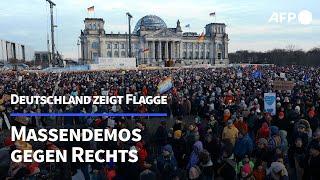 Deutschland steht auf gegen rechts – 100.000 Demonstranten in Berlin | AFP