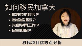 【干货】加拿大移民项目优缺点分析 - 海外申请者