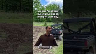 Planting Food Plots #funny #huntingequipment #huntingbuddy #huntingblind #ultimatehunting