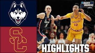 NCAA Tournament Elite 8: UConn Huskies vs. USC Trojans | Full Game Highlights