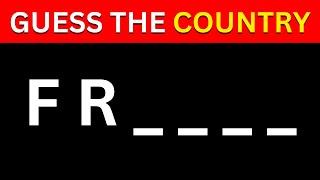 Guess The Countries By First 2 Letters | Country Quiz