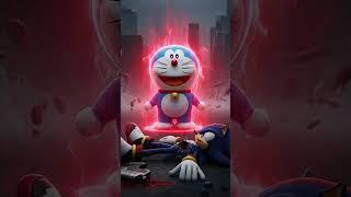 Doraemon vs Sonic, knuckles, shadow the hedgehog, Miles, Silver Sonic