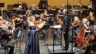 Yvette Kraft, Tchaikovsky Violin Concerto, Ryan Ferris and the Bainbridge Symphony Orchestra