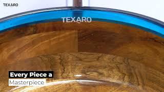 Wood and Epoxy Sink from Texaro Sanitaryware