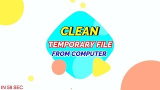 How to Cleanup Your Computer - Fully Delete Temporary Files and Free Disk Space #Short #Shorts