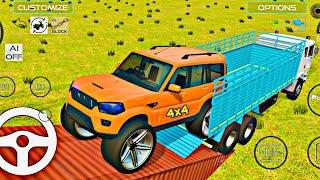 Drive JCB And Unloading Stone From Dumper Truck In Game  #car #jcb #tractor #truck #scorpio #gaming