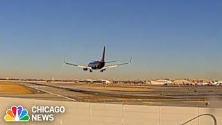 SHOCKING video shows Southwest plane avoid crash with jet at Chicago Midway airport