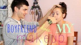 My Boyfriend Does My Makeup Tag! | GettingPretty