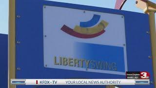 Wichita Falls kids get air on new Liberty Swing