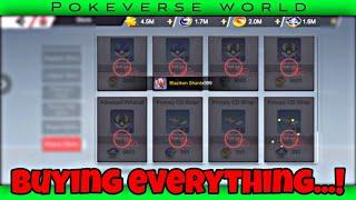 BUYING EVERY ITEM EVER in Monster gym Championship | Pokeverse World #pokeverse