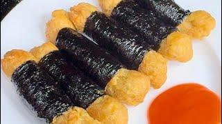 RONG BIỂN CUỘN CHIÊN GIÒN, món ăn chơi ngày mưa gió | Góc chay nhỏ của Phúc An #8