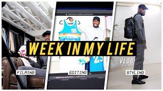 a REALISTIC Week In My Life of being a YOUTUBER | Filming, Editing & Outfit Styling