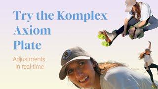 Try the Komplex Axiom Plate with me for the first time!!!! Real-time try-on | Adjusting my skate