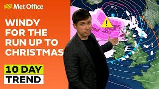 10 Day Trend 18/12/2024 – Calming down for Christmas – Met Office weather forecast UK