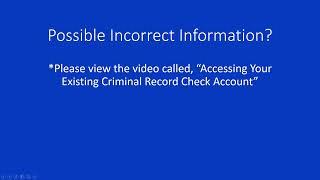 Accessing Record Checks Results