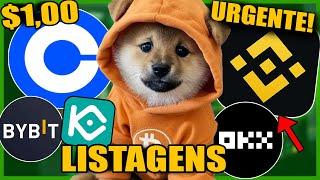 $1,00 DOG GO THO THE MOON - LISTAGEM BINANCE e COINBASE - LEONIDAS AVISOU - NOTICIA CRIPTOMOEDA MEME